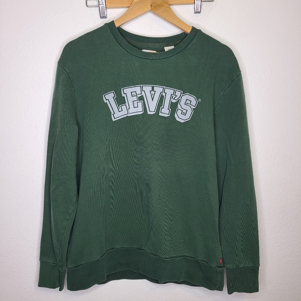Levi's Women's Green Crewneck Sweater